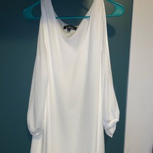 Lulu’s shift white mini dress